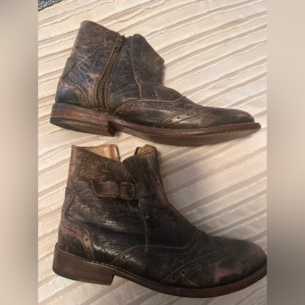 Bed Stu Nadi Women’s Chelsea Ankle Boot Wingtip - Picture 1 of 9